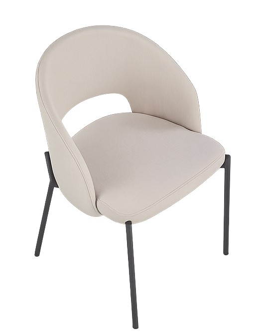 Stol beige med svarta ben - Cadeira Stol beige med svarta ben - Cadeira