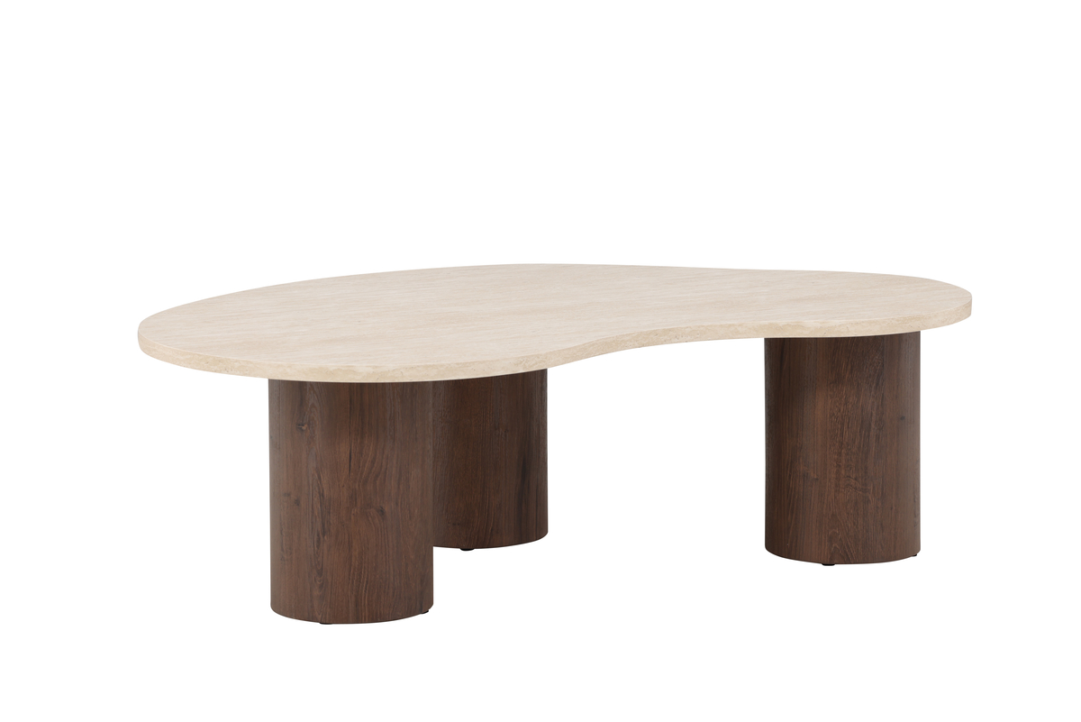 Megg Soffbord 130x78 - Mocca / Travertin Megg Soffbord 130x78 - Mocca / Travertin