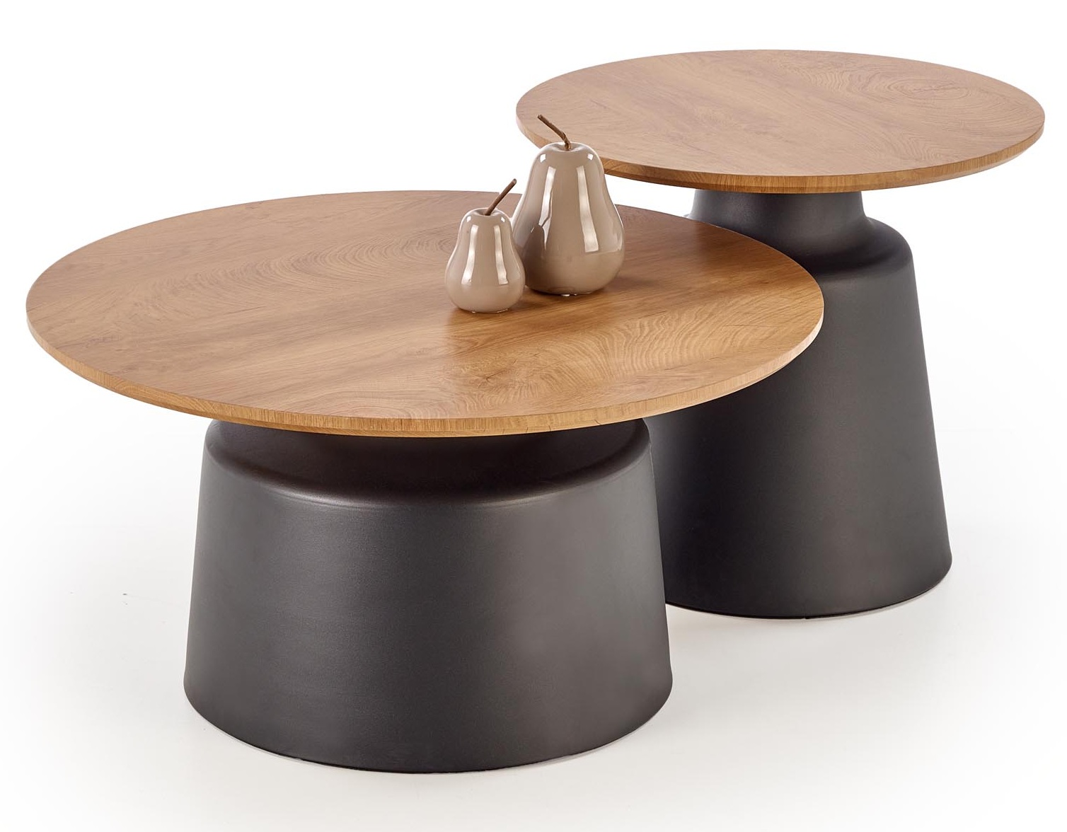 Satsbord �70/50 cm svart / Natur