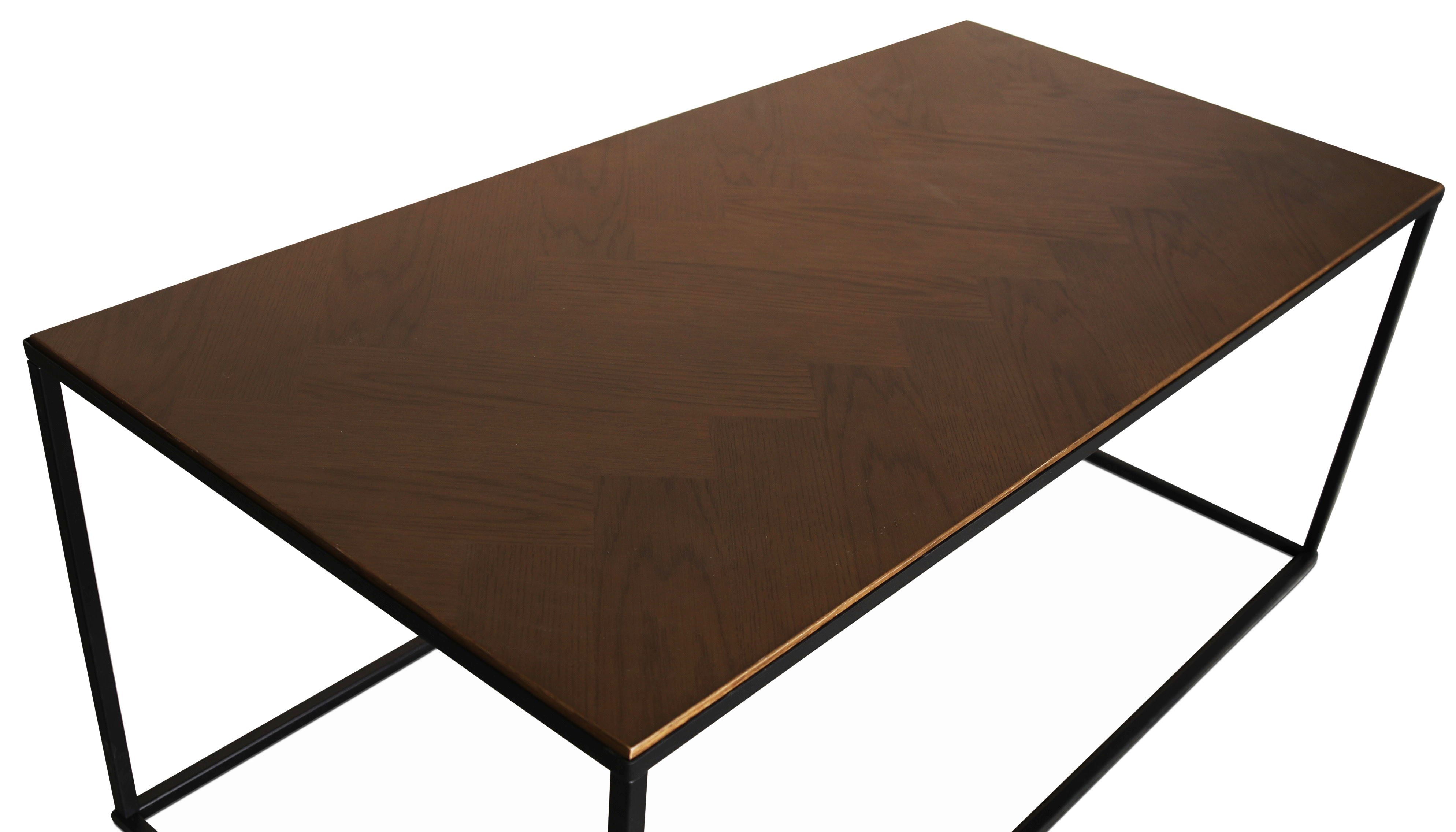 Toppskiva 120x60 cm m�rkbrun fiskbensm�nster