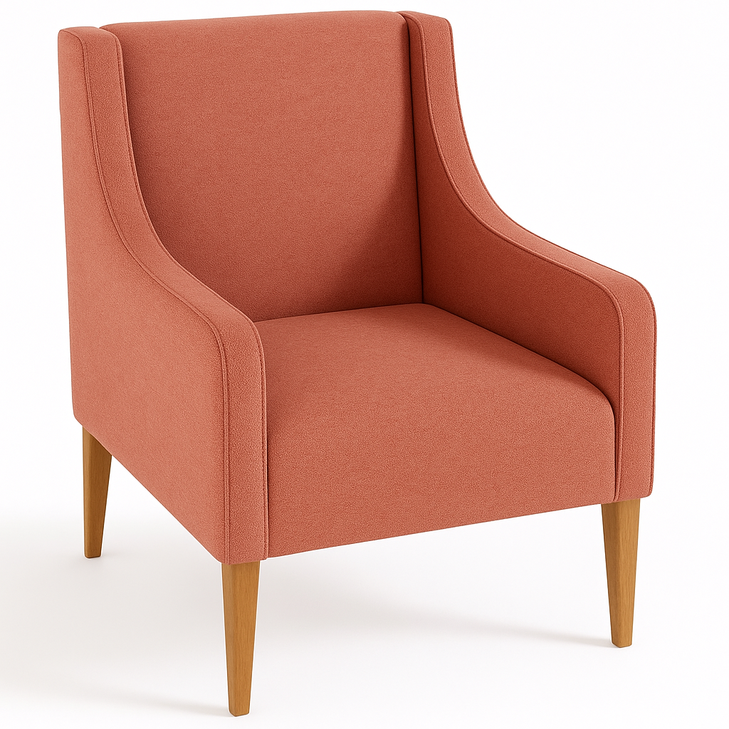 Paulo f�t�lj - Ljus korall