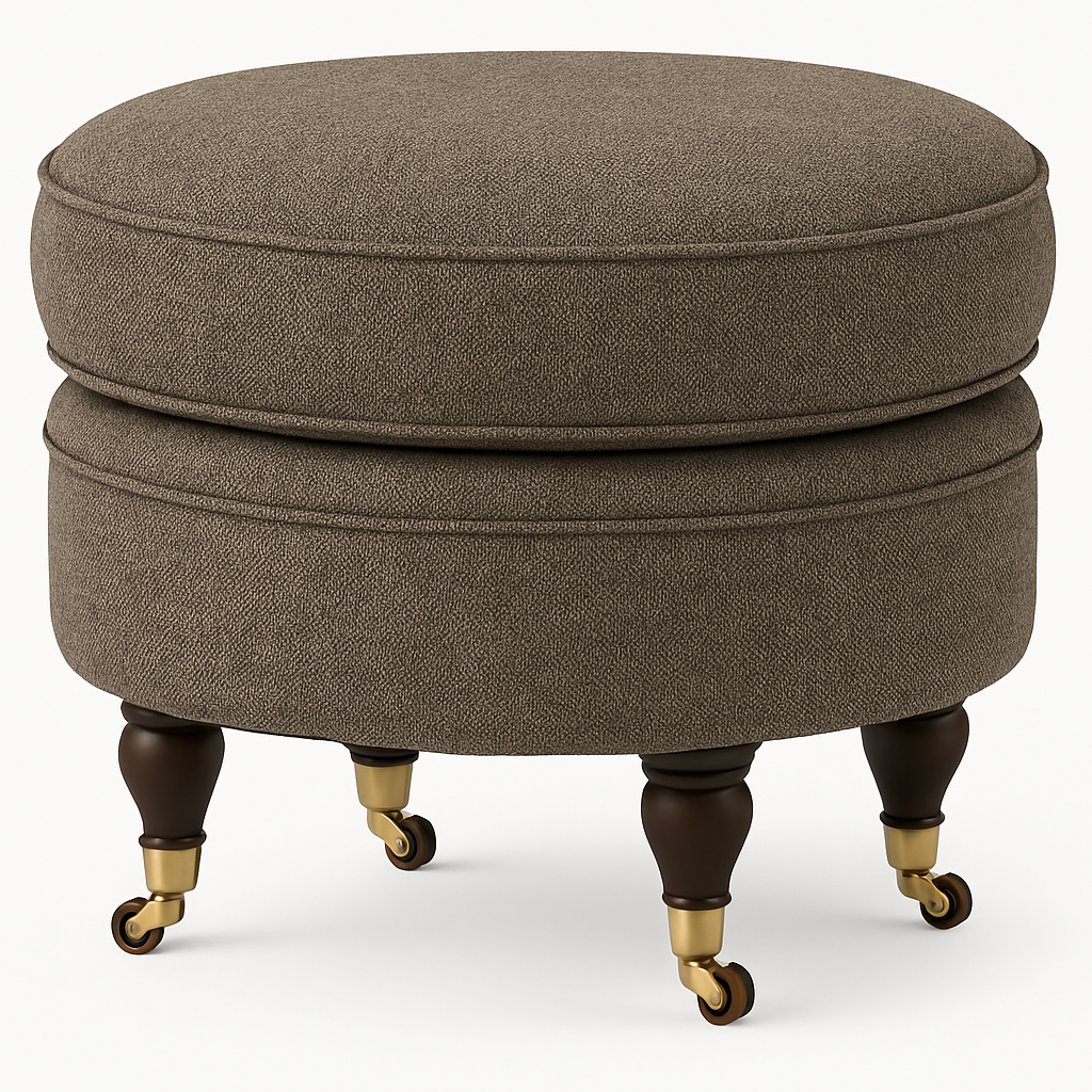 Howard Luxor Fotpall round - Brun