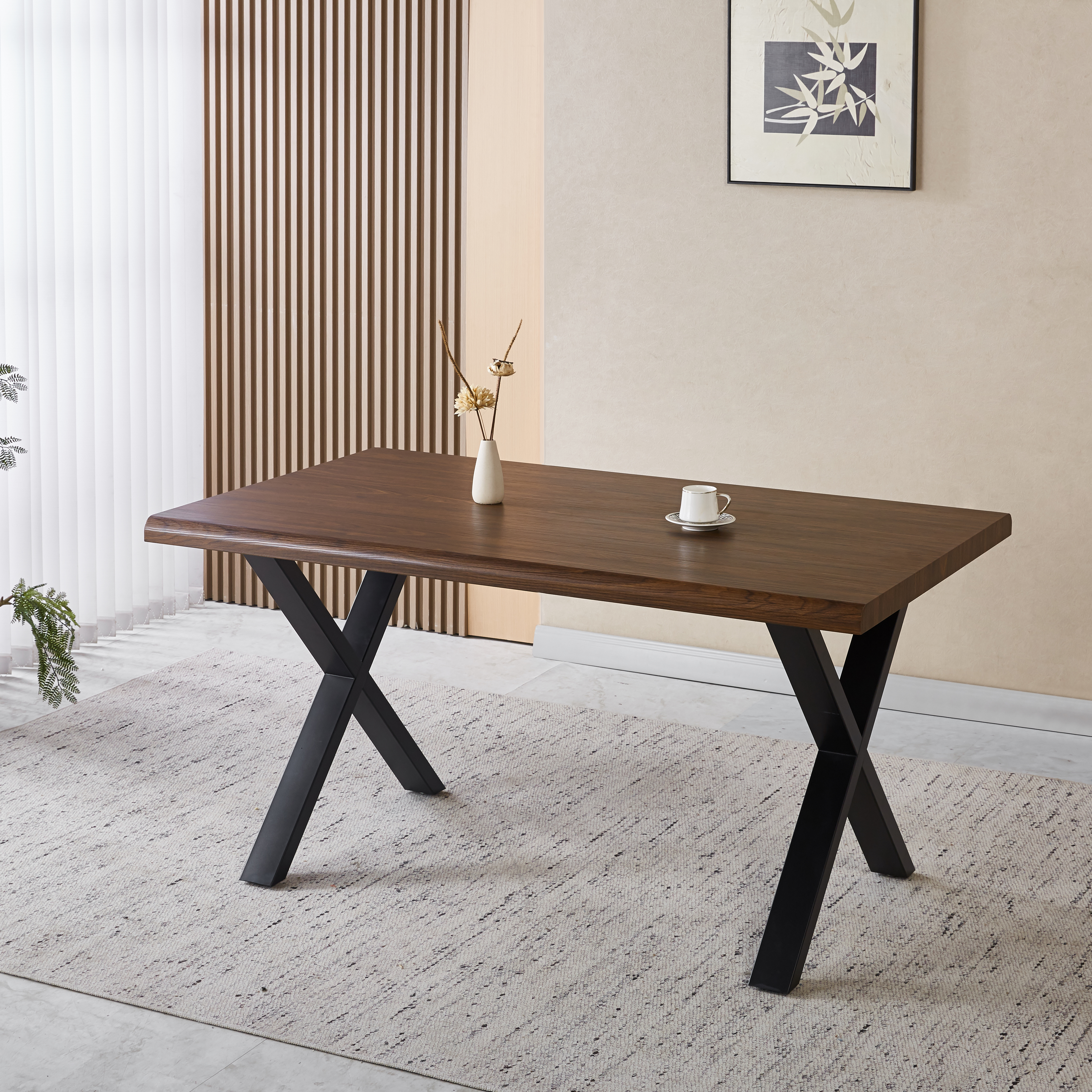 Agnes matbord 150x90 cm - Smoked oak