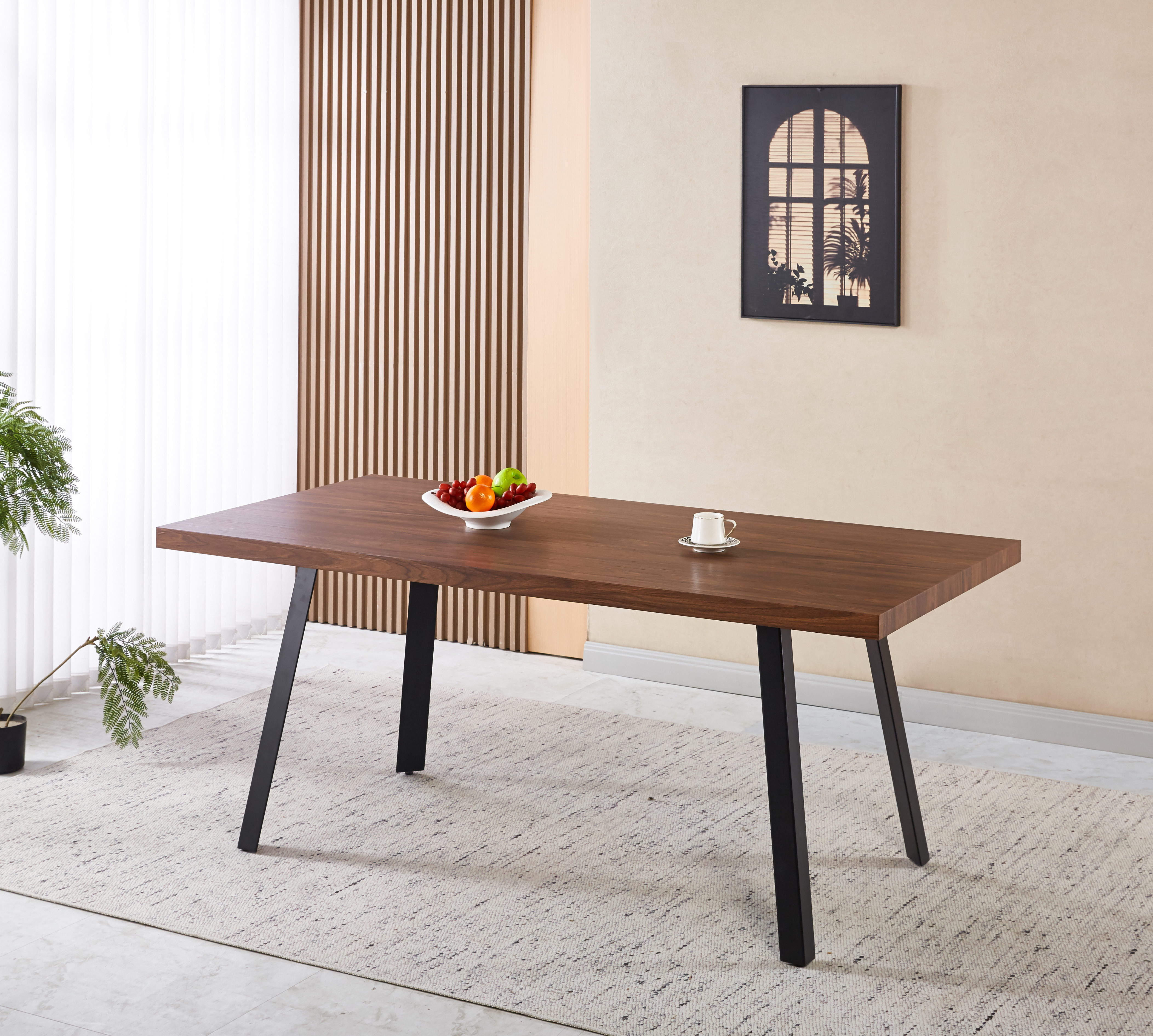 Algot matbord 180x90 cm - M�rkbrun Ek