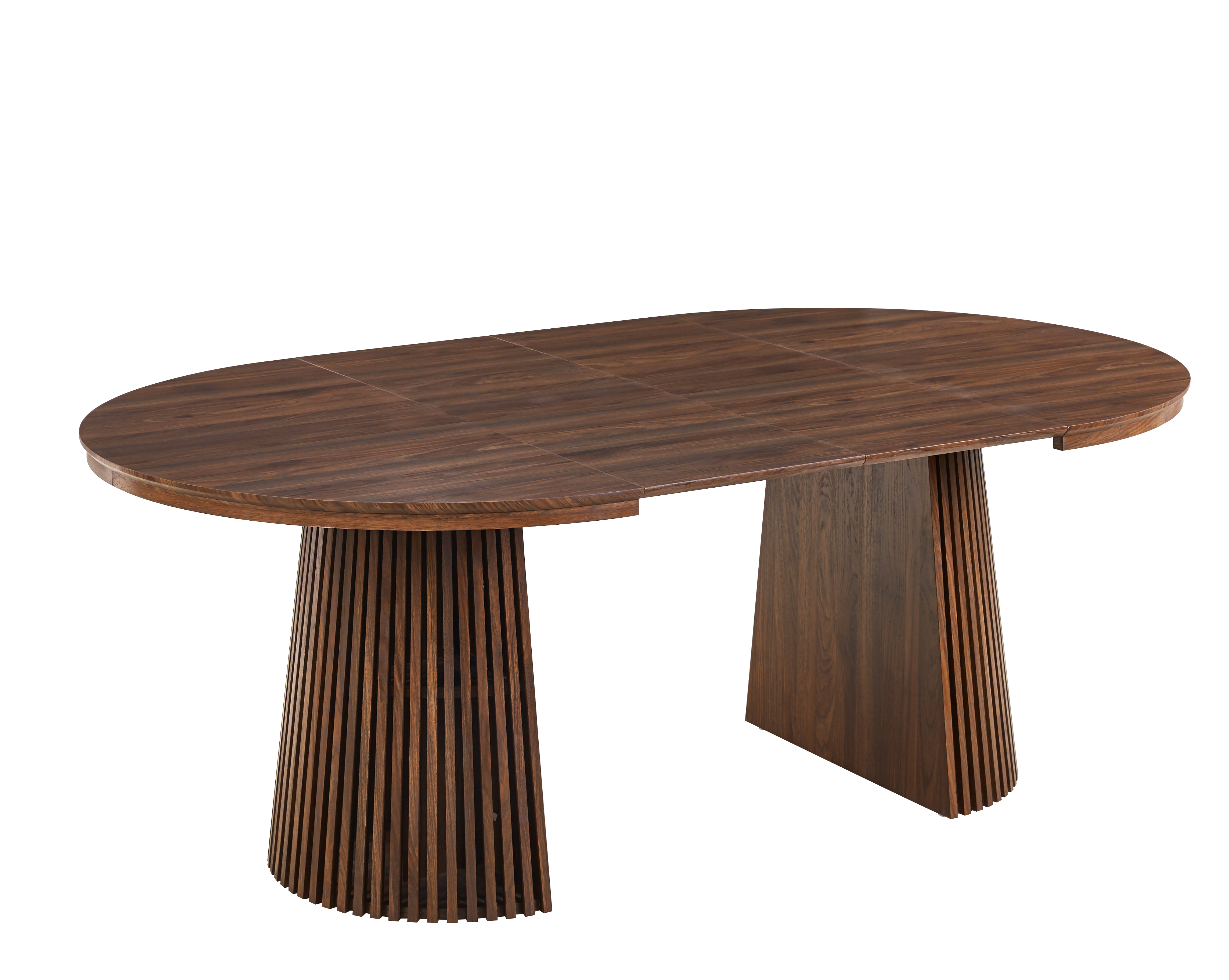 Crossby runt matbord f�rl�ngningsbart �120-200 cm - Valn�t