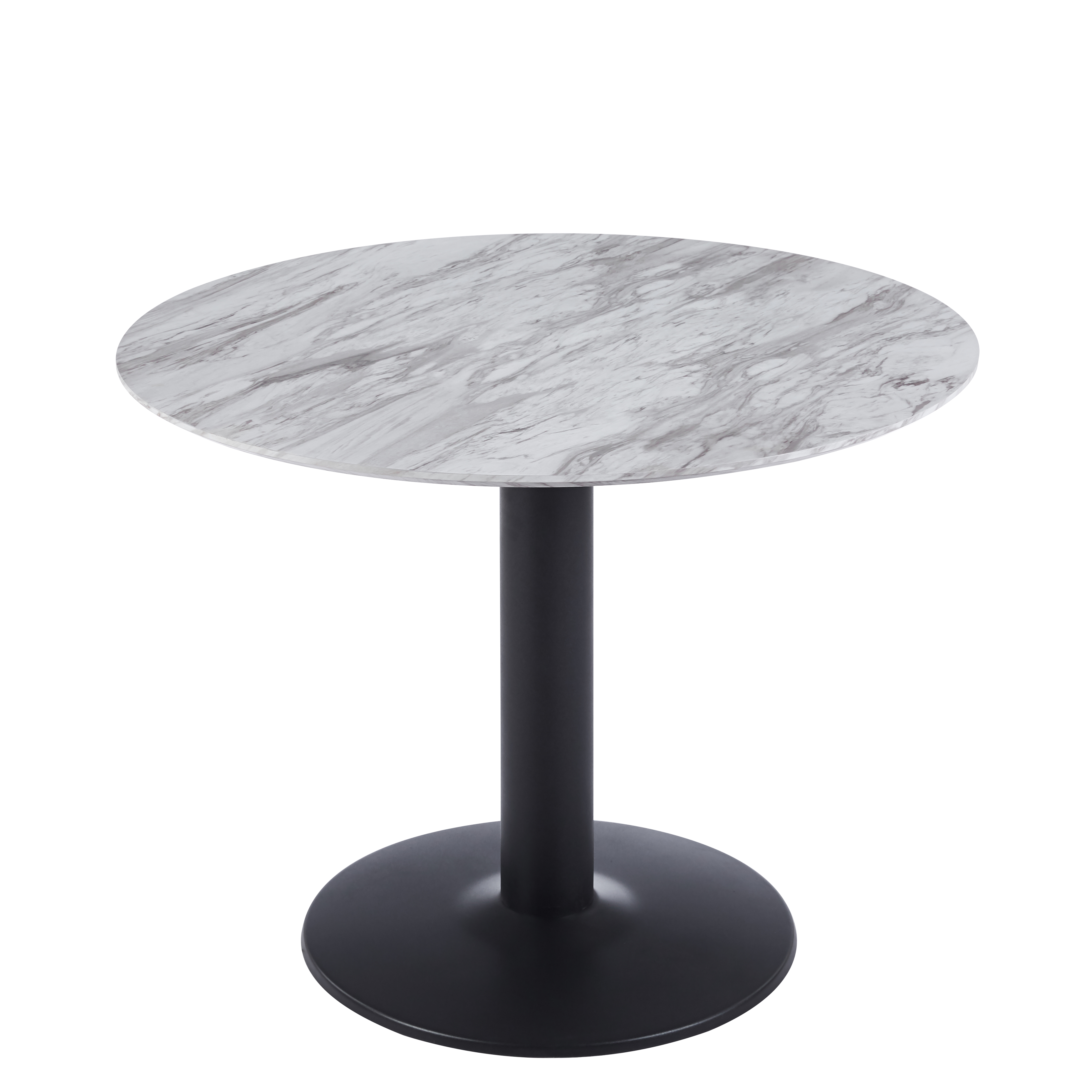 Noah runt matbord �100 cm - Marmor/svart