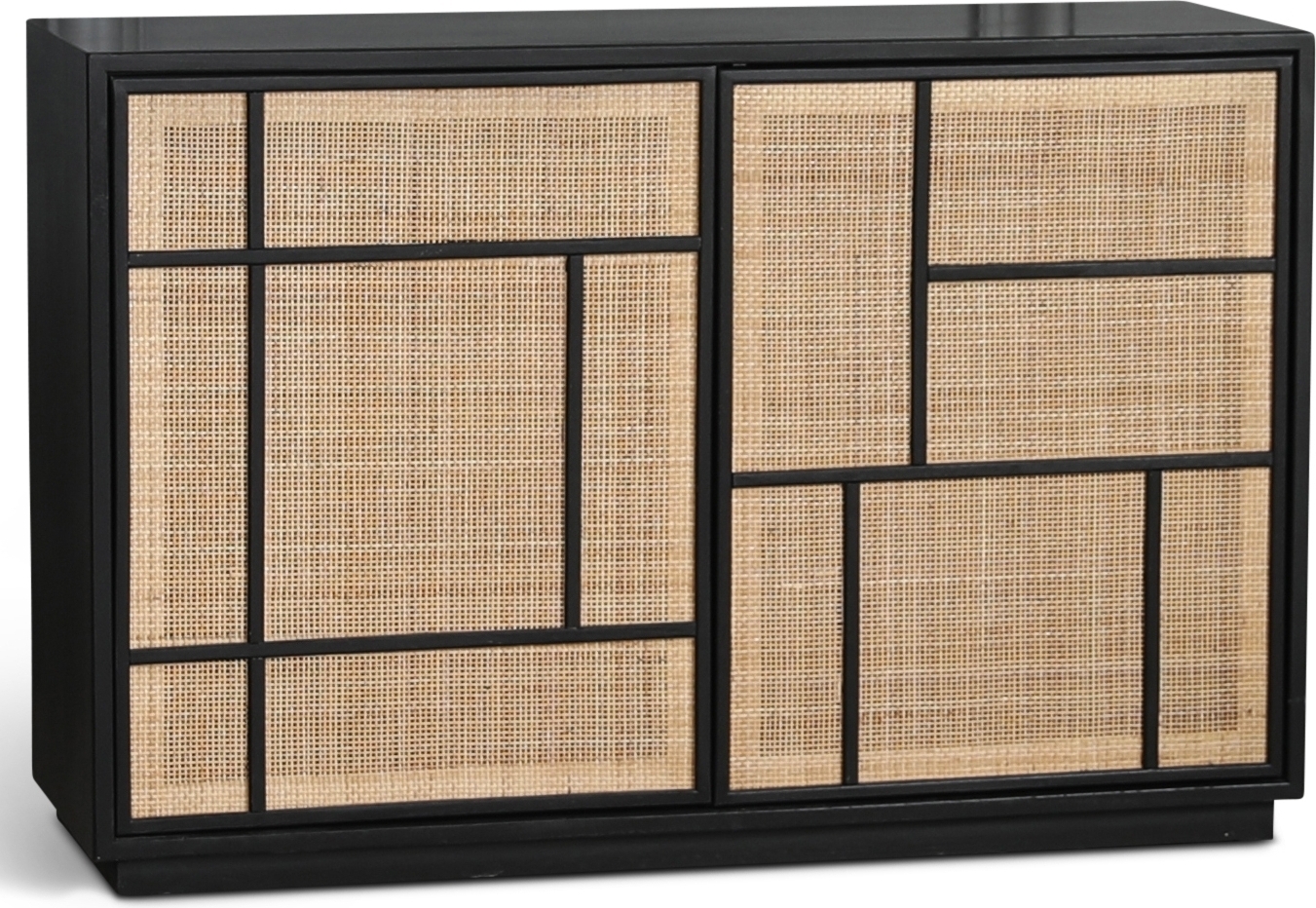 Stockholm sk�nk med rottingd�rrar - 120 cm bred + Reng�ring f�r m�bler