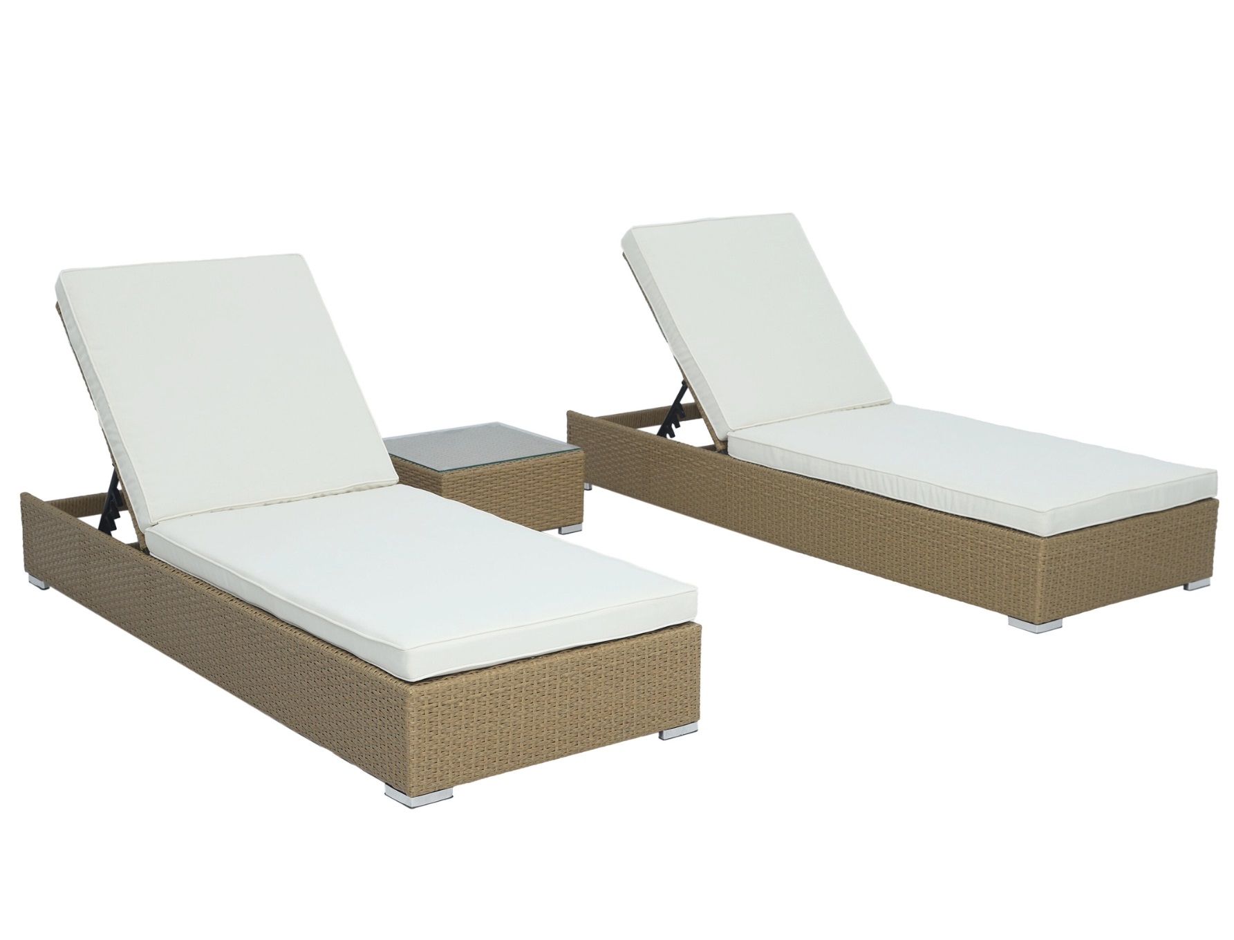 Solstolar Astrid 2 st med bord - Natur