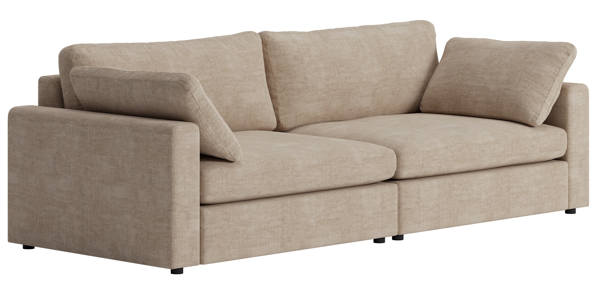 4-sits soffa Falkenberg  266 cm - Mrkbeige