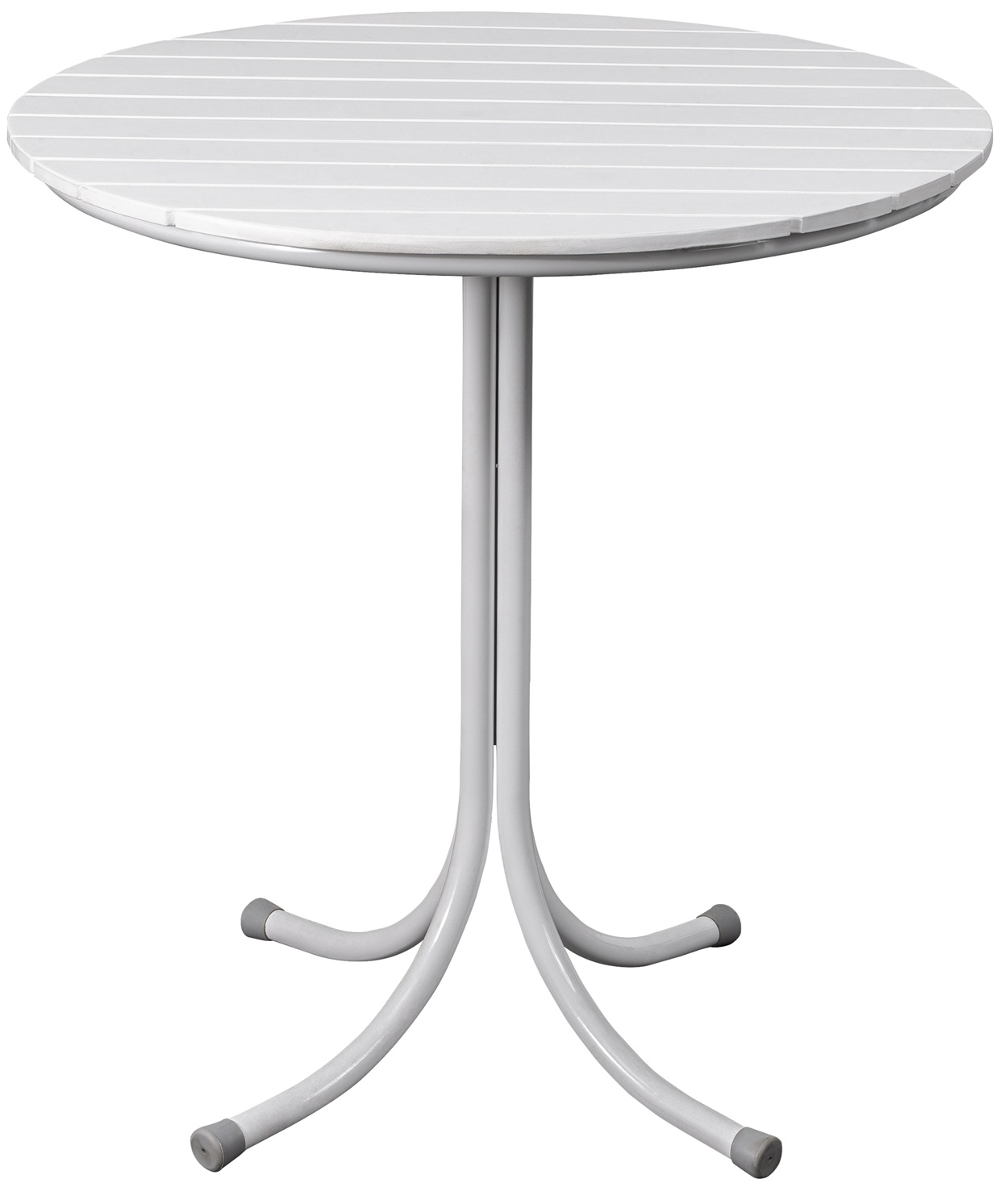 Holm� utebord runt �70 cm - Vit