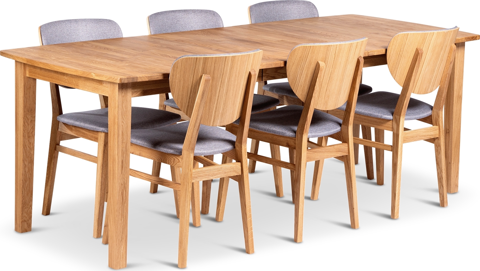 Visby matbord 160-210x90 cm med 6 st Tj�rn stolar + 4.00 x M�beltassar