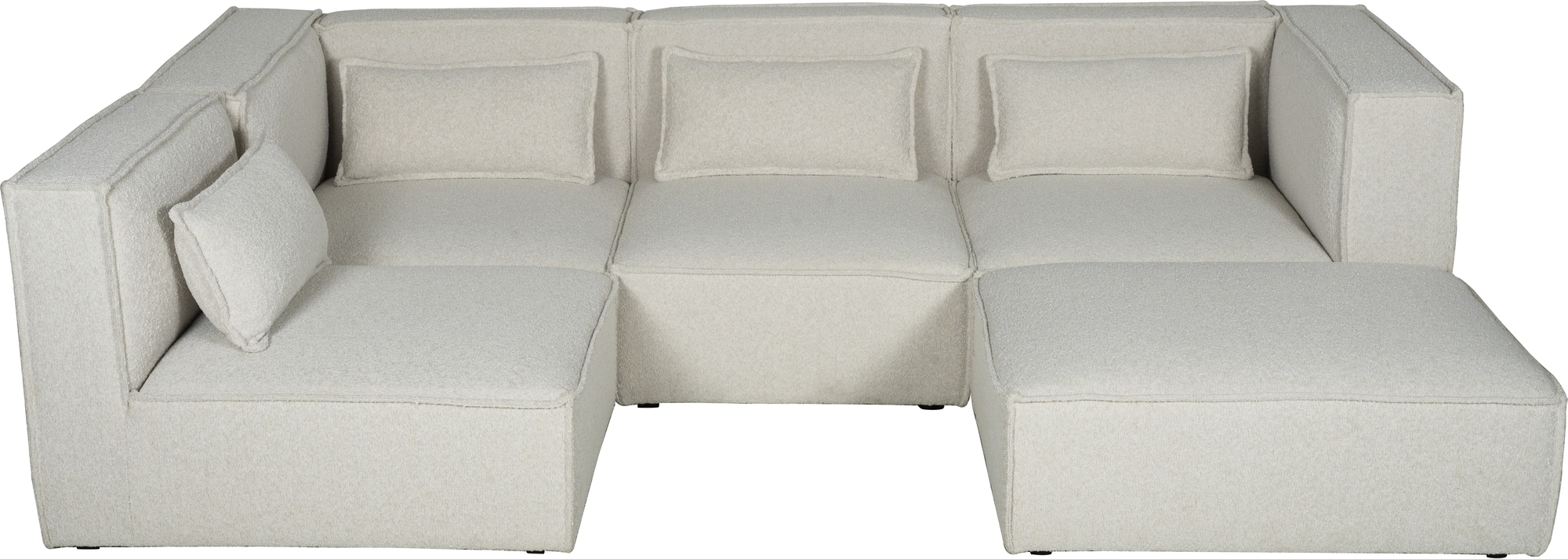 Nees modulsoffa i bouclé - U-soffa i bouclè Nees modulsoffa i bouclé - U-soffa i bouclè