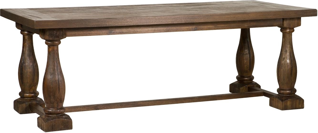 Lamier brunbetsat matbord 220x100 cm - Vintage