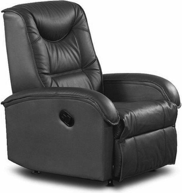 Reclinerfåtölj i svart konstläder ställbar + Rengöring för möbler Reclinerfåtölj i svart konstläder ställbar + Rengöring för möbler