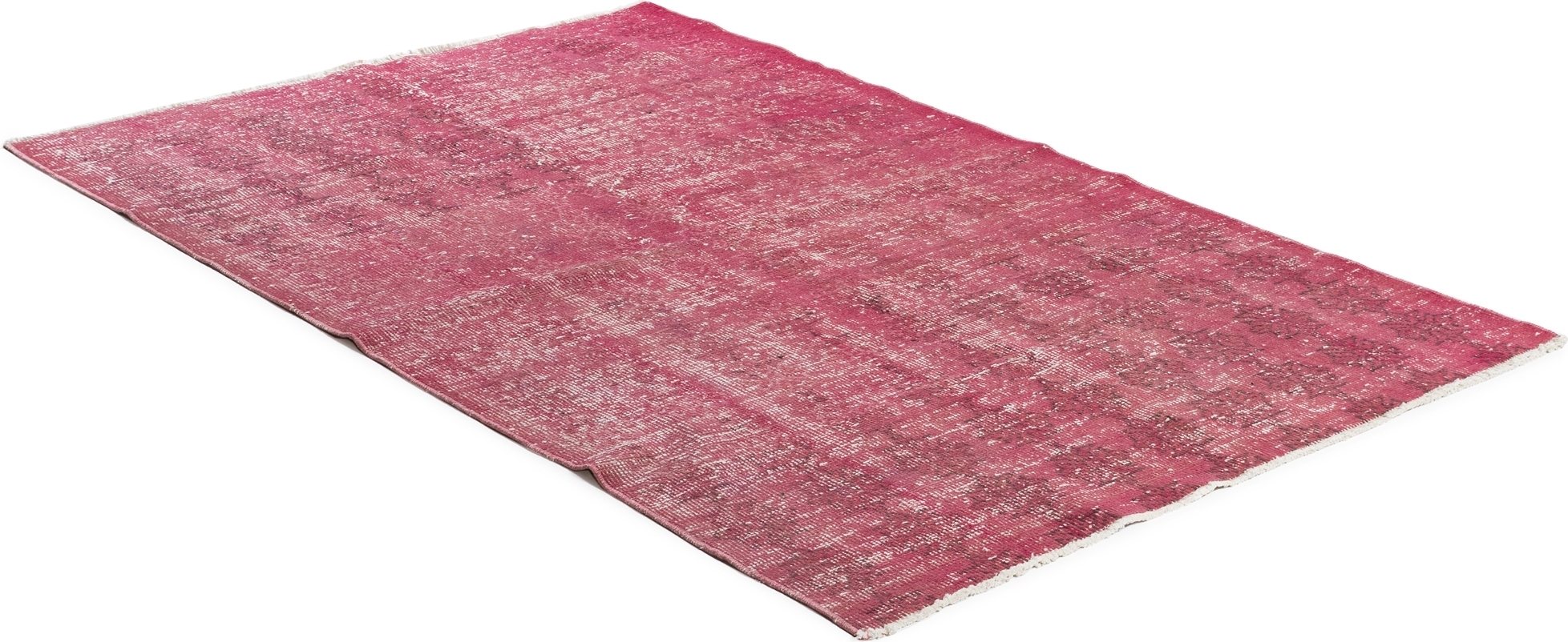 Äkta handknuten matta - Overdyed vintage Rosa Äkta handknuten matta - Overdyed vintage Rosa