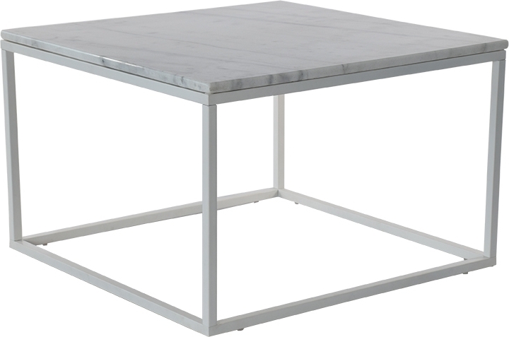 Accent soffbord 75 - Vit marmor