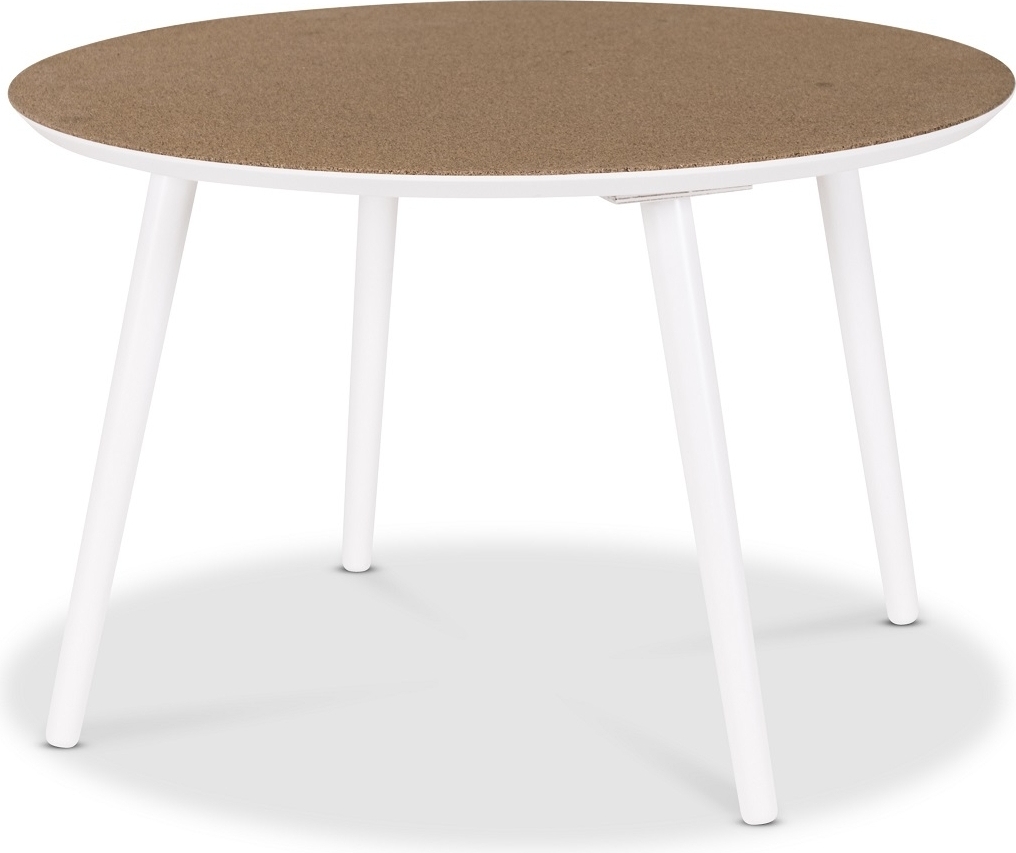 Beat soffbord runt �72 cm - Kork/Vit