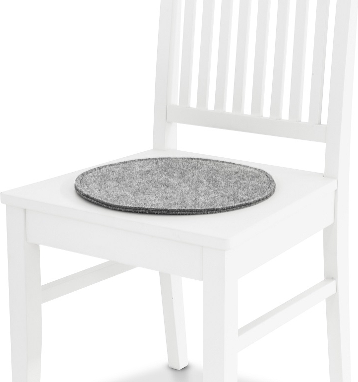 Dots gr� stolsdyna med antiglid