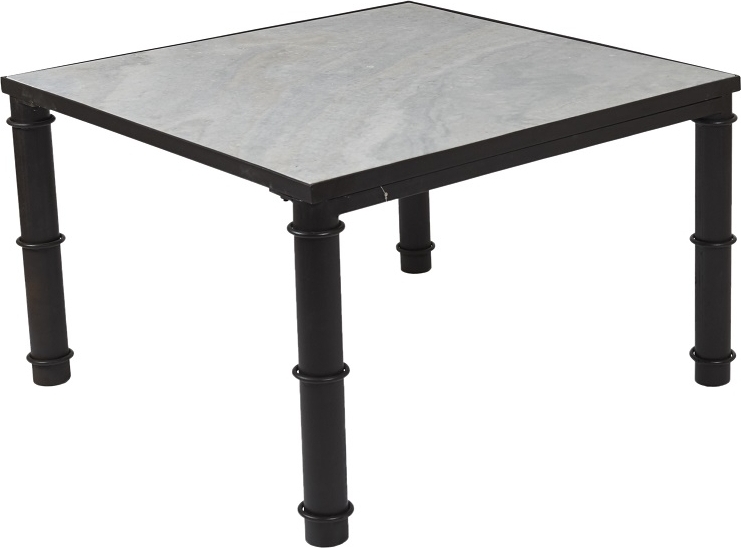 Treasure soffbord 80 x 80 cm - Marmor/metall + M�beltassar