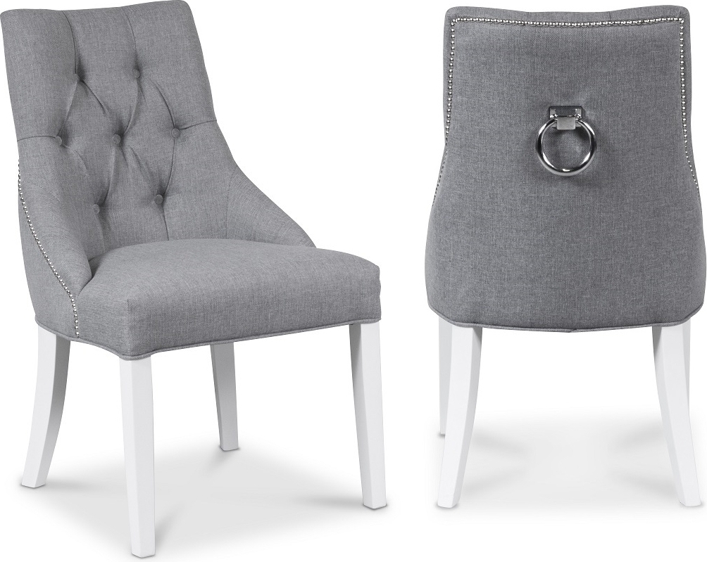 Tuva EUR Matstol med handtag - Grå / Vit Tuva EUR Matstol med handtag - Grå / Vit