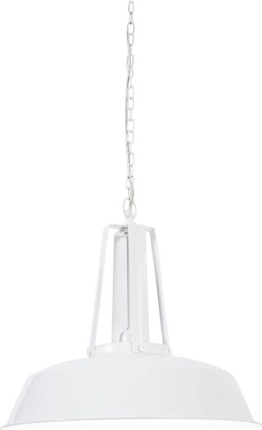 Taklampa �42 vitlackad metall