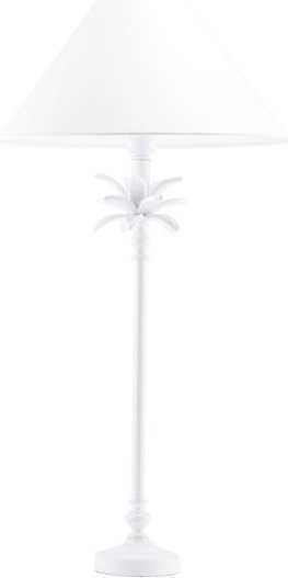 Florida bordslampfot 55 - Vita palmblad
