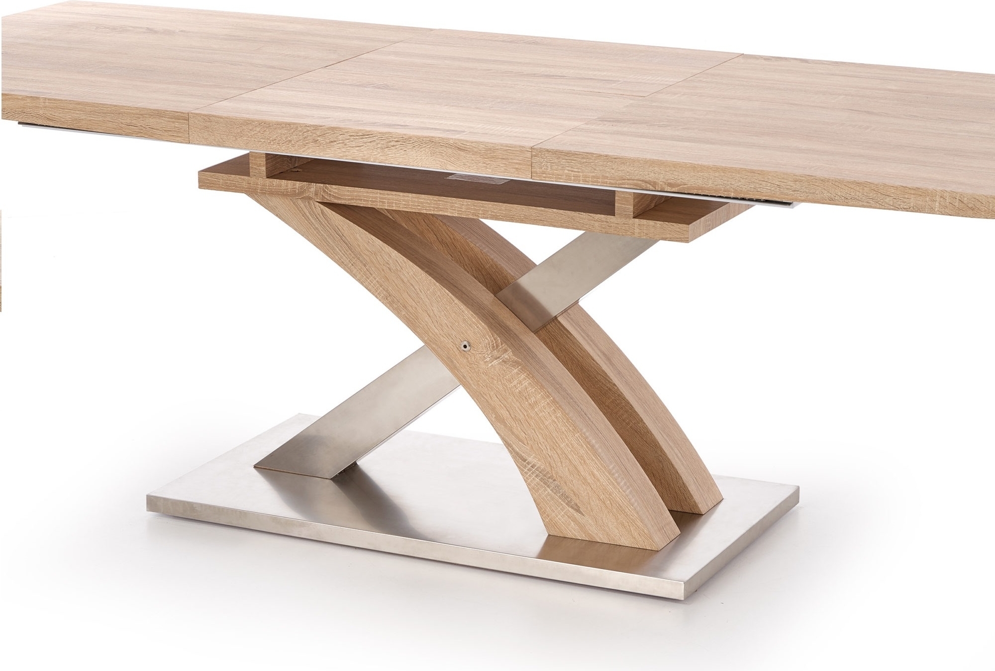 Bonita f�rl�ngningsbart matbord i ljus ek 160-220 cm