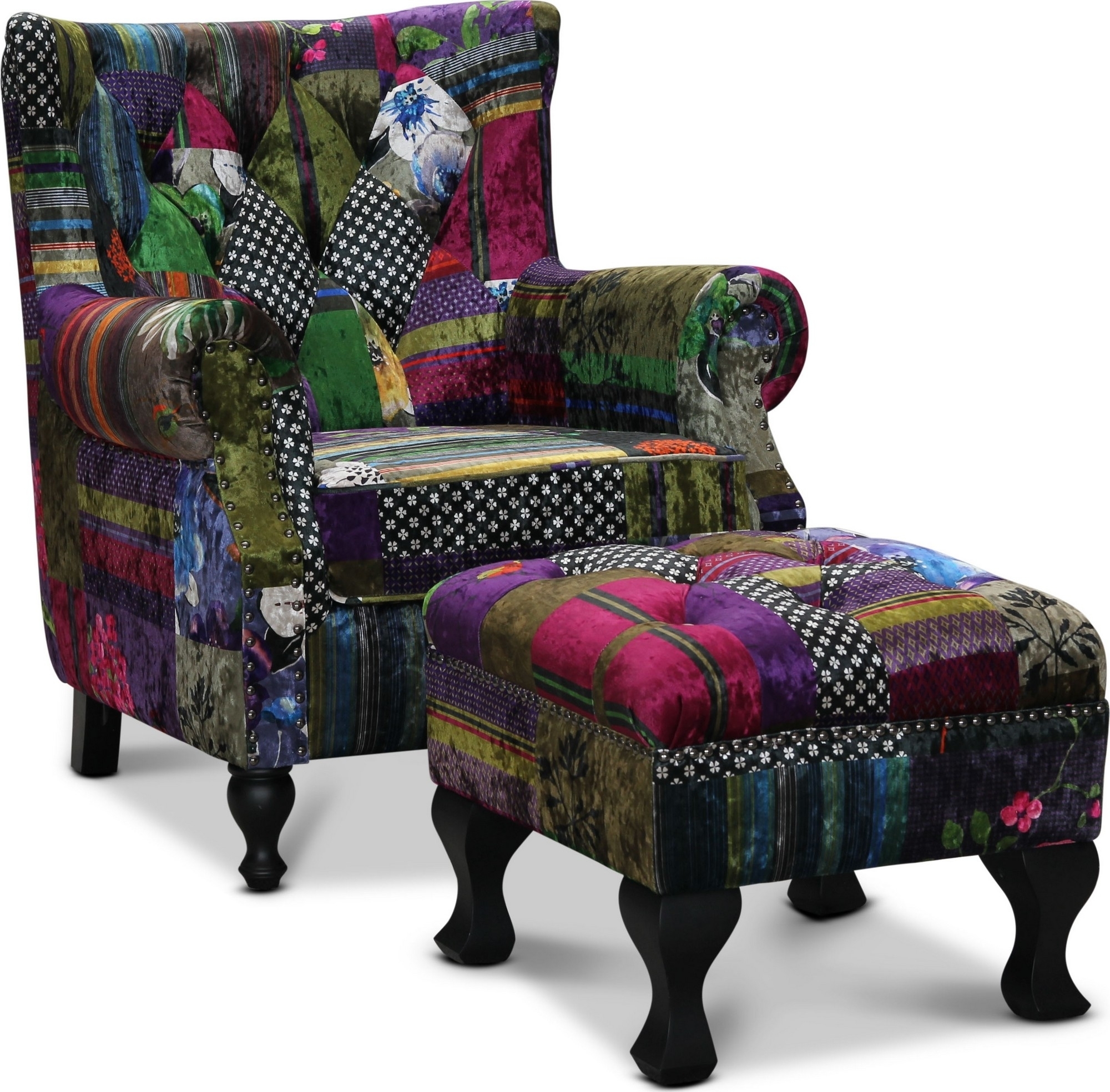 L�ddek�pinge f�t�lj med fotpall - Patch