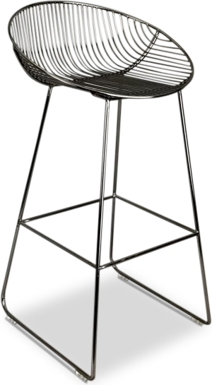 Barstol artdeco i krom + M�beltassar