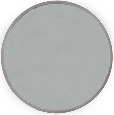 Velvet rund spegel 80cm - Ljusrosa sammet