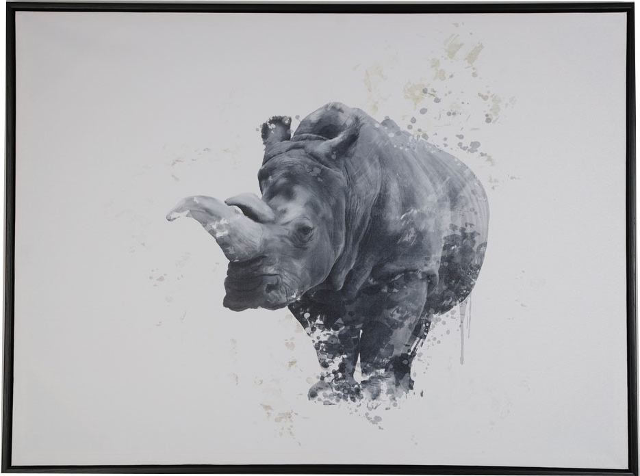 Tavla Noshörning - 80x60 cm Tavla Noshörning - 80x60 cm