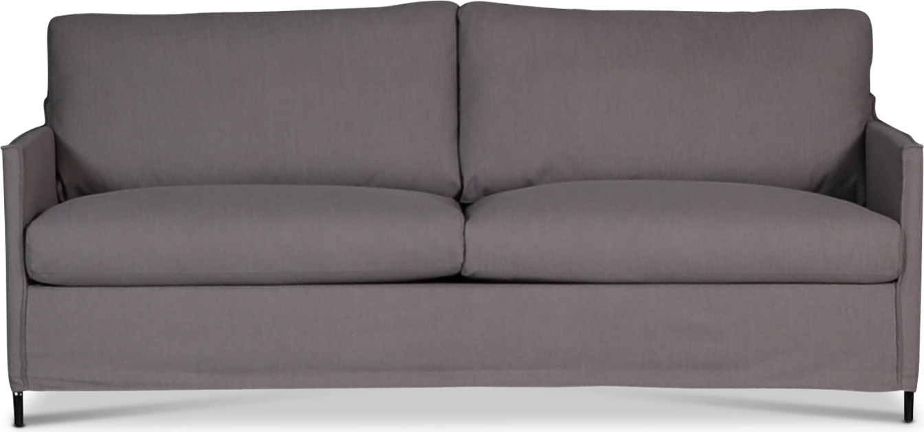 Depart 3-sits soffa med avtagbar kl�dsel - Gr�brun (Linnetyg)