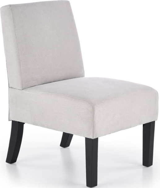 Tarben f�t�lj i ljusgr�tt sammet