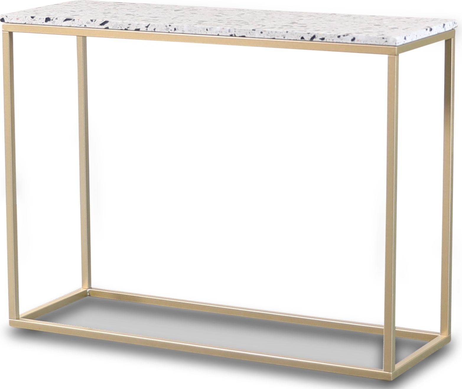 Konsolbord 100 x 35 cm - terrazzo och mässing Konsolbord 100 x 35 cm - terrazzo och mässing