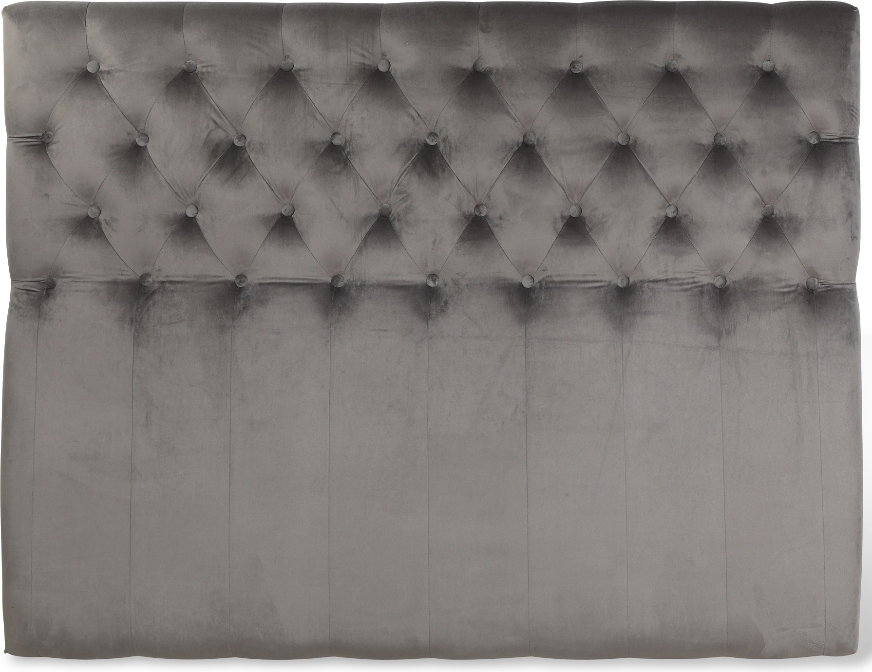 Anna s�nggavel med knappar 90 cm - Gr� sammet