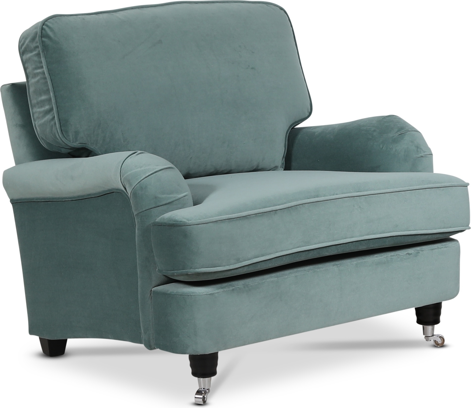 Kvarsebo Howard f�t�lj - Mintgr�n (Sammet)