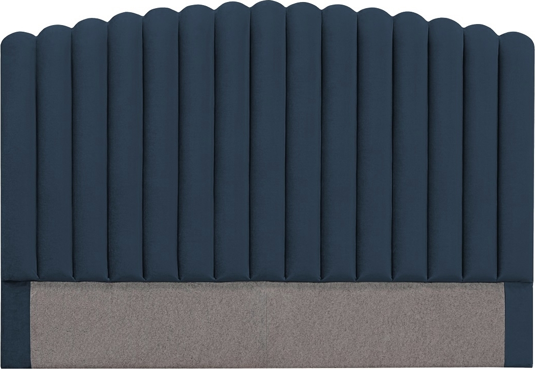 Bornholm s�nggavel bl� sammet - Valfri bredd