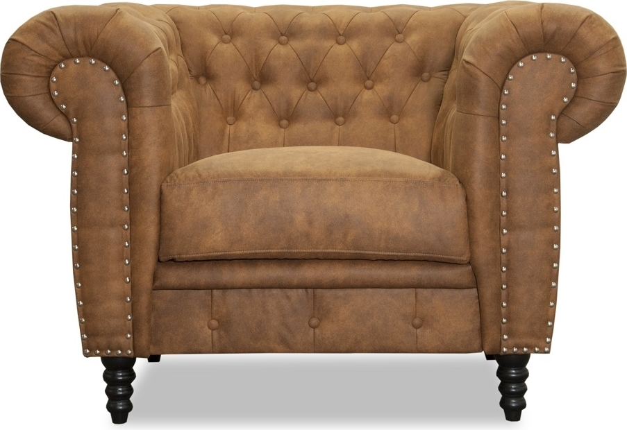 Chesterfield f�t�lj - Cognac ecol�der