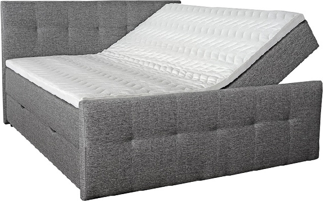 S�ng med f�rvaring 180x200 cm - Gr�