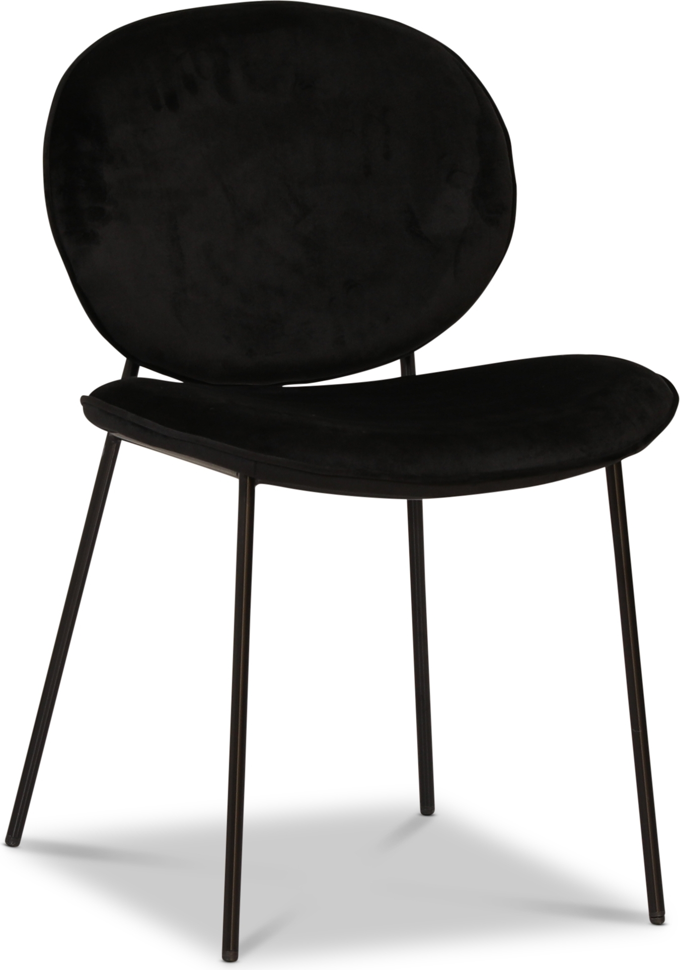 Palle stol i svart sammet + Textilvård för möbler Palle stol i svart sammet + Textilvård för möbler