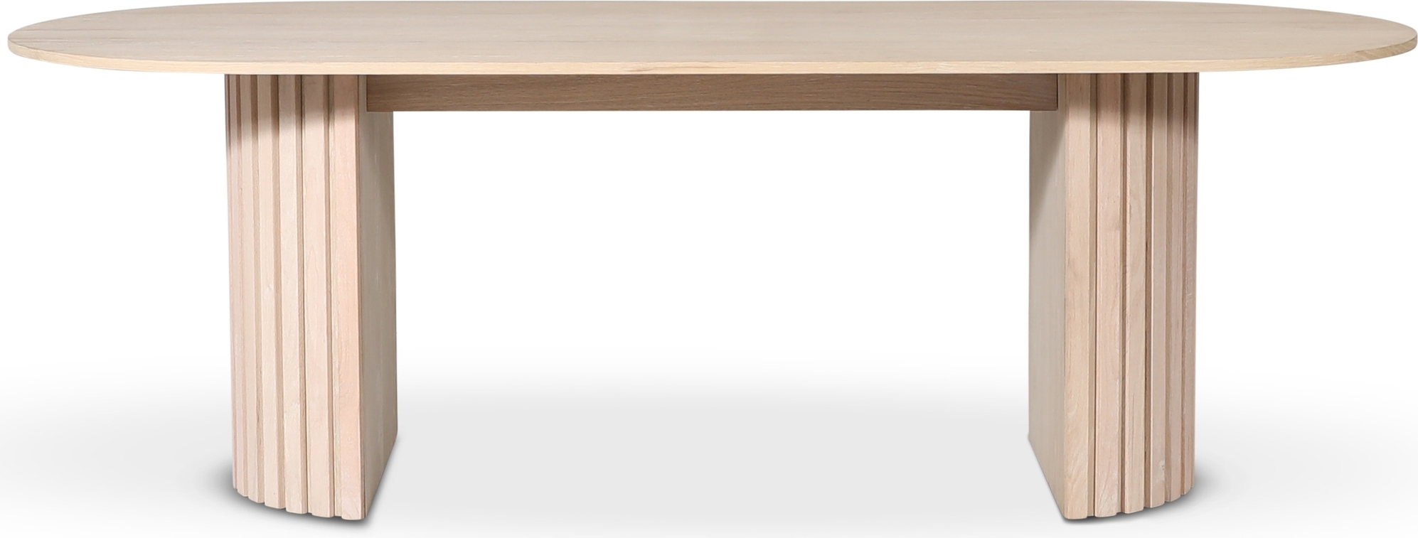 PiPi ovalt matbord 230 cm - Whitewash