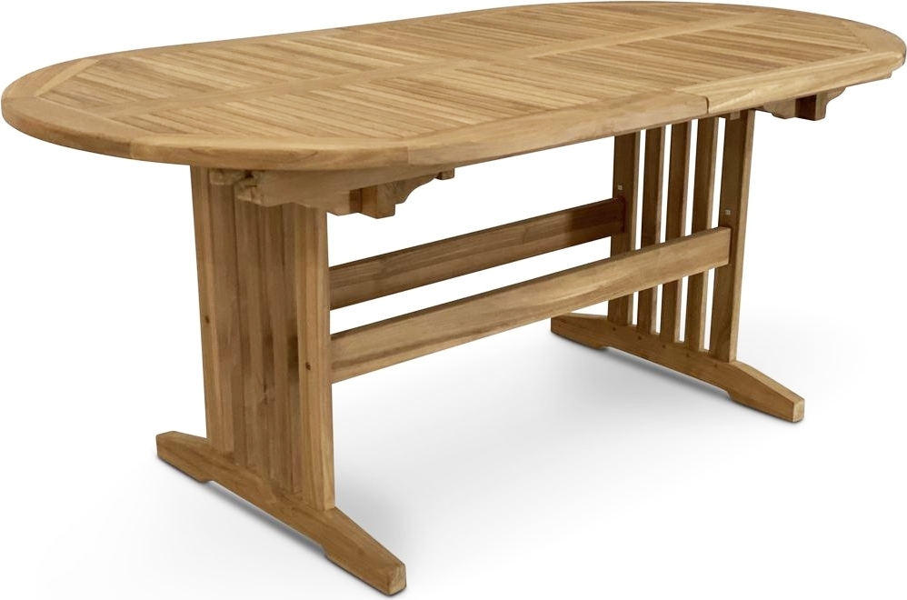 Matbord i teak 150-210 cm - Salt�