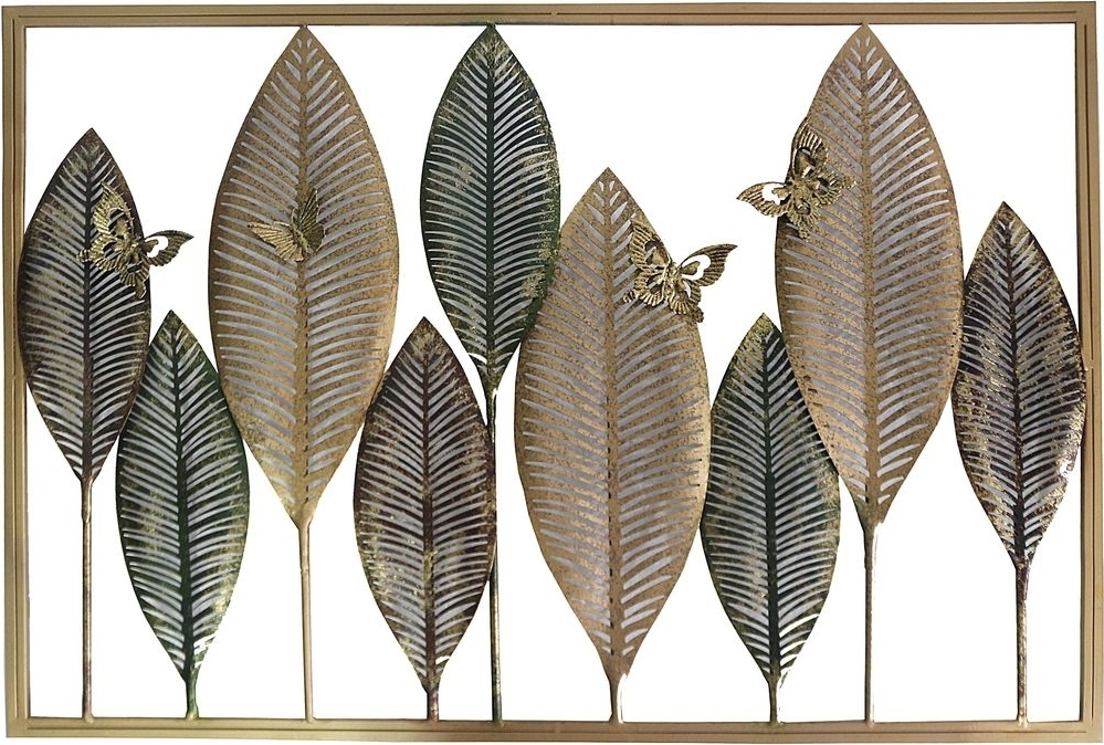 Fantasy v�ggdekoration metall - Multi guld