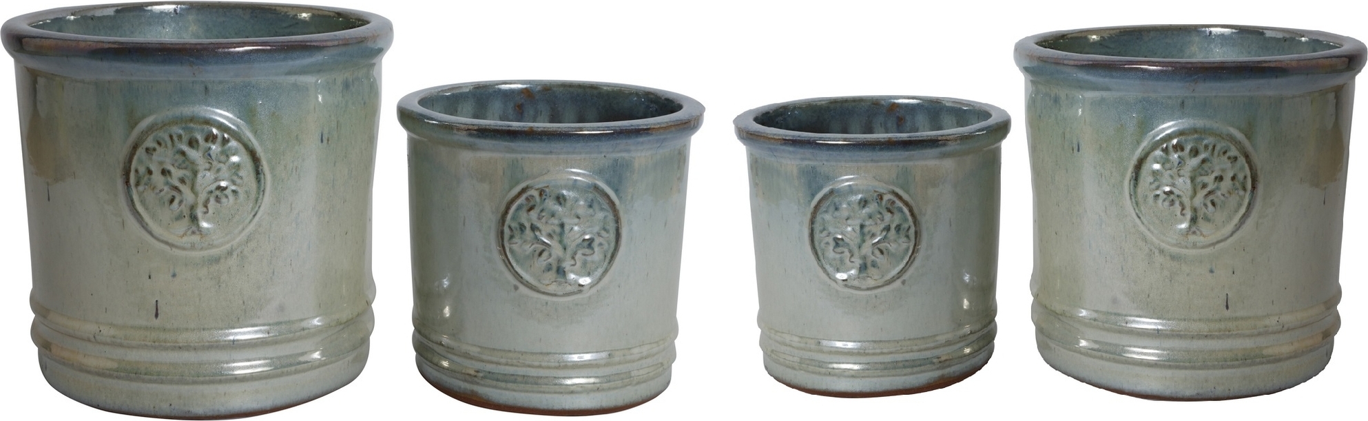 4 st Krukor Mark - Gr�n/Bl�