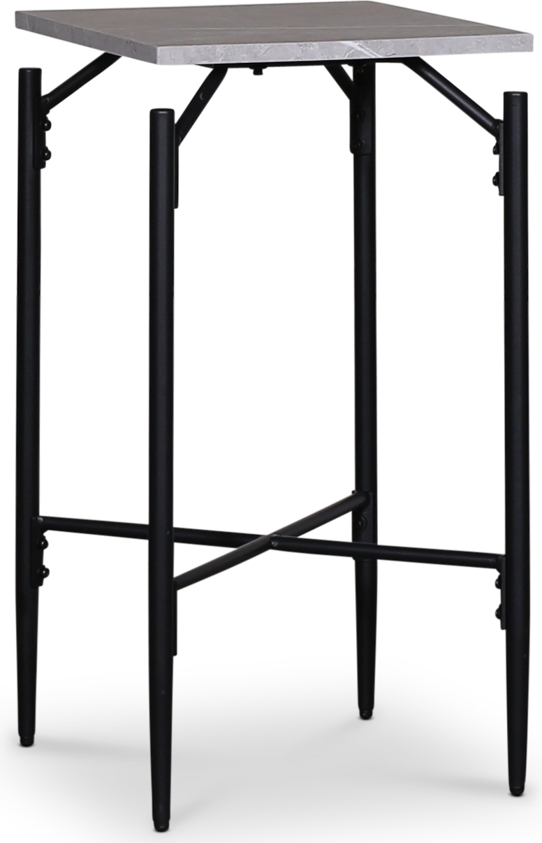 Wayne sidobord kryss 40 x 40 cm - Ljusgrå marmor (Foliering) Wayne sidobord kryss 40 x 40 cm - Ljusgrå marmor (Foliering)