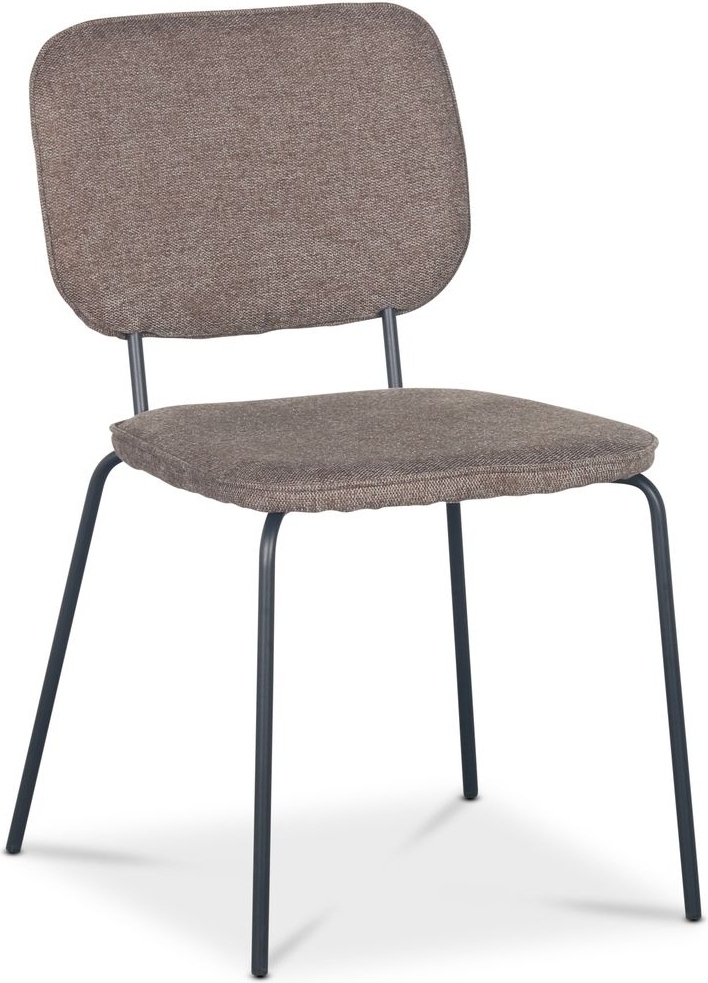 Lokrume stol - Brunt tyg/svart