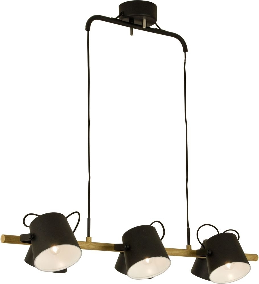 Espresso taklampa - Svart/trä Espresso taklampa - Svart/trä