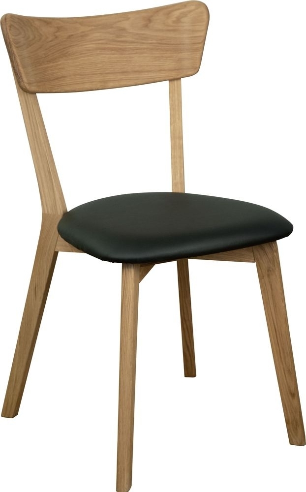 Matstol svart/ek - Amino