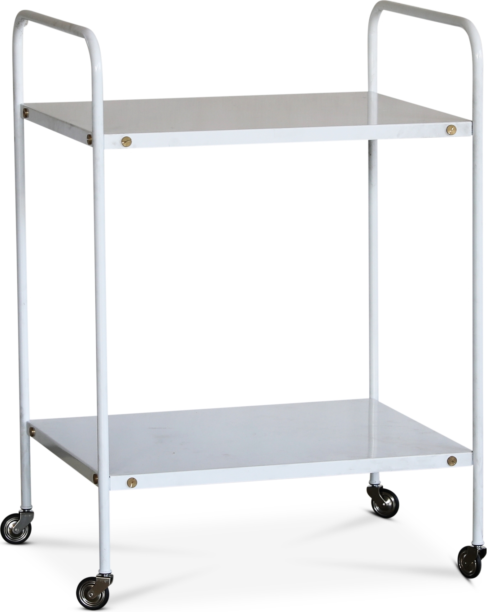 Revel serveringsvagn retro 60 x 45 cm - Vit / M�ssing