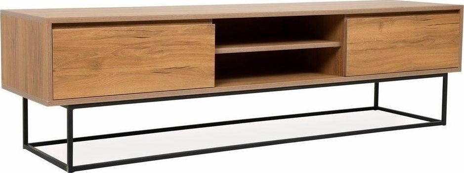 Laxus TV-b�nk 180 cm - Valn�t/svart